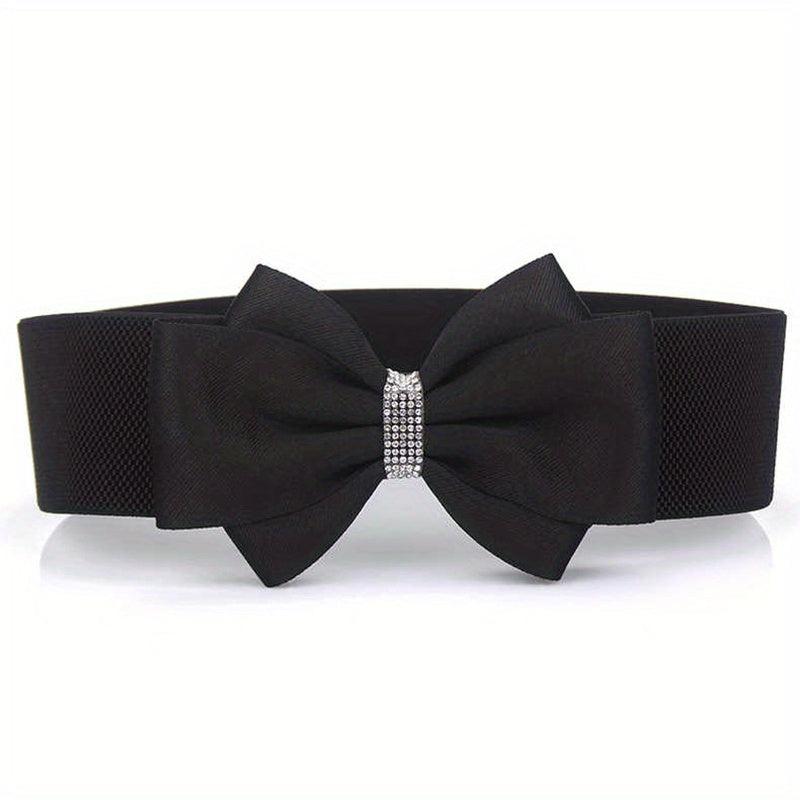 Big Bowknot Wide Belt Plus Size Waistband for Women