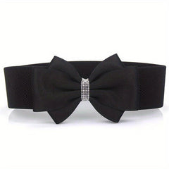 Big Bowknot Wide Belt Plus Size Waistband for Women