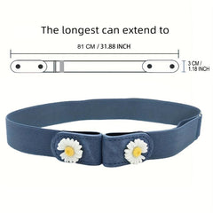 Daisy Decor No Buckle Belt Stretch Women's Belt