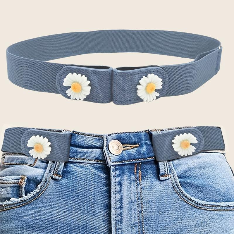 Daisy Decor No Buckle Belt Stretch Women's Belt