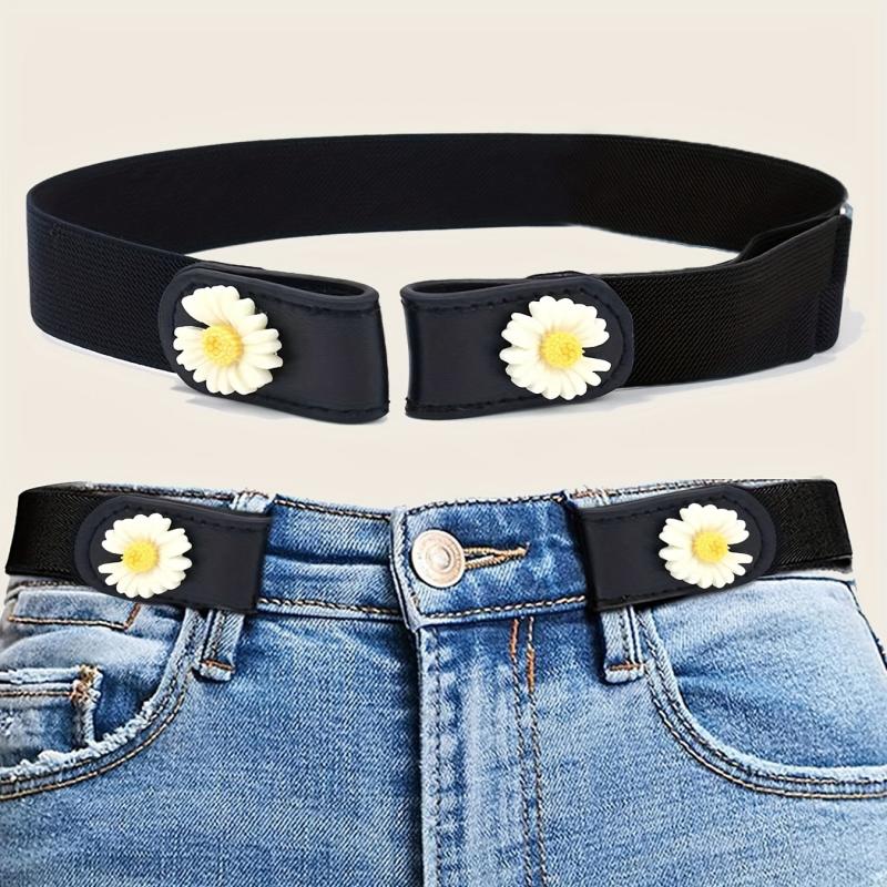 Daisy Decor No Buckle Belt Stretch Women's Belt