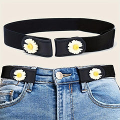 Daisy Decor No Buckle Belt Stretch Women's Belt