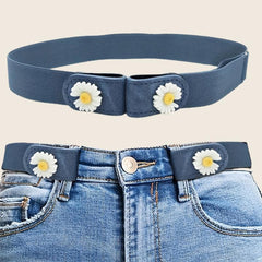 Daisy Decor No Buckle Belt Stretch Women's Belt