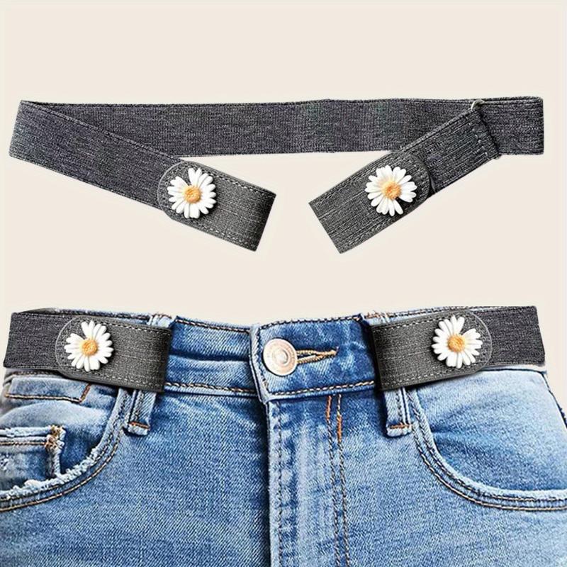 Daisy Decor No Buckle Belt Stretch Women's Belt