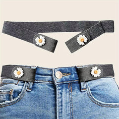 Daisy Decor No Buckle Belt Stretch Women's Belt