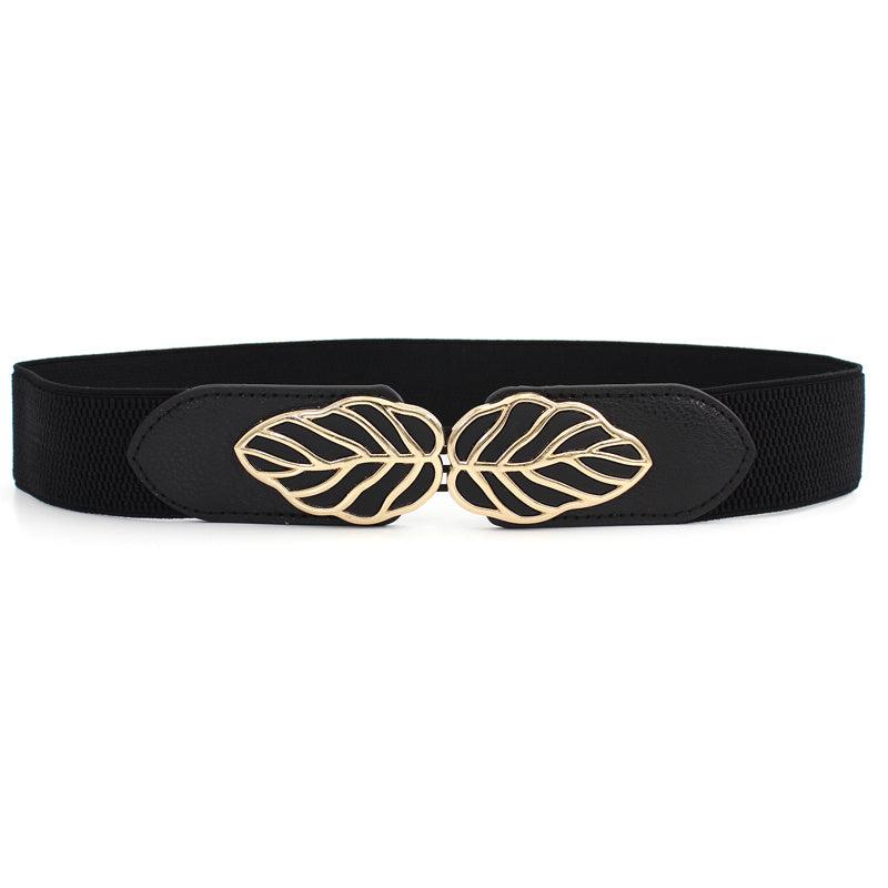 Women's Elastic Leaf Corset Belt For Dresses and Jeans