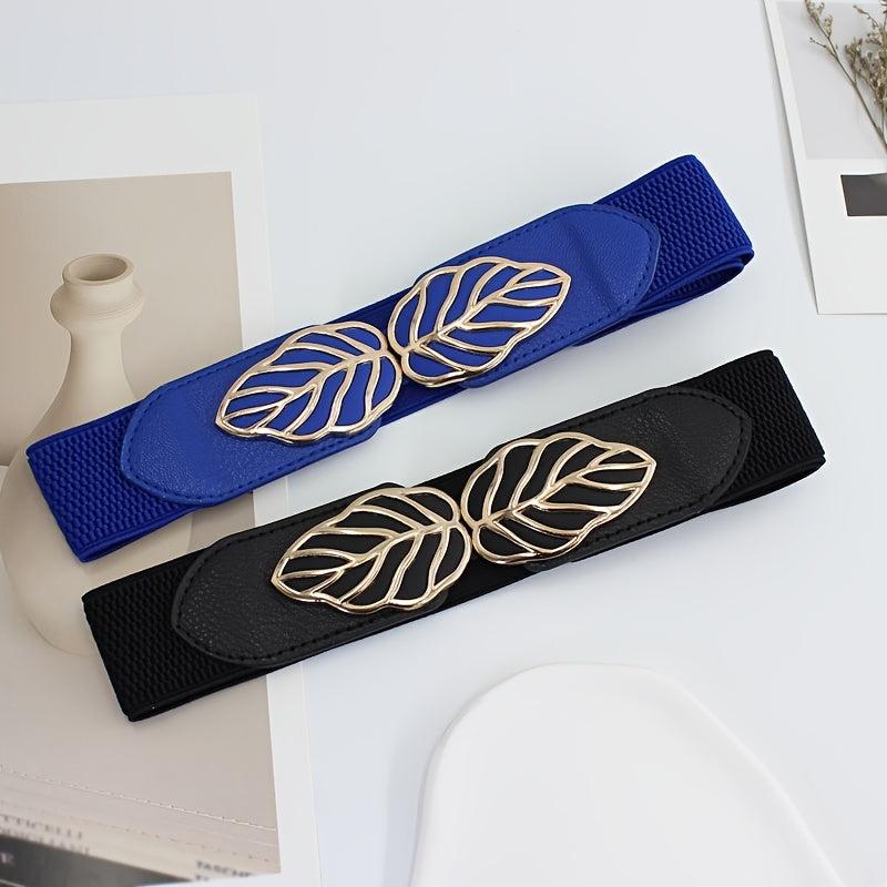 Women's Elastic Leaf Corset Belt For Dresses and Jeans