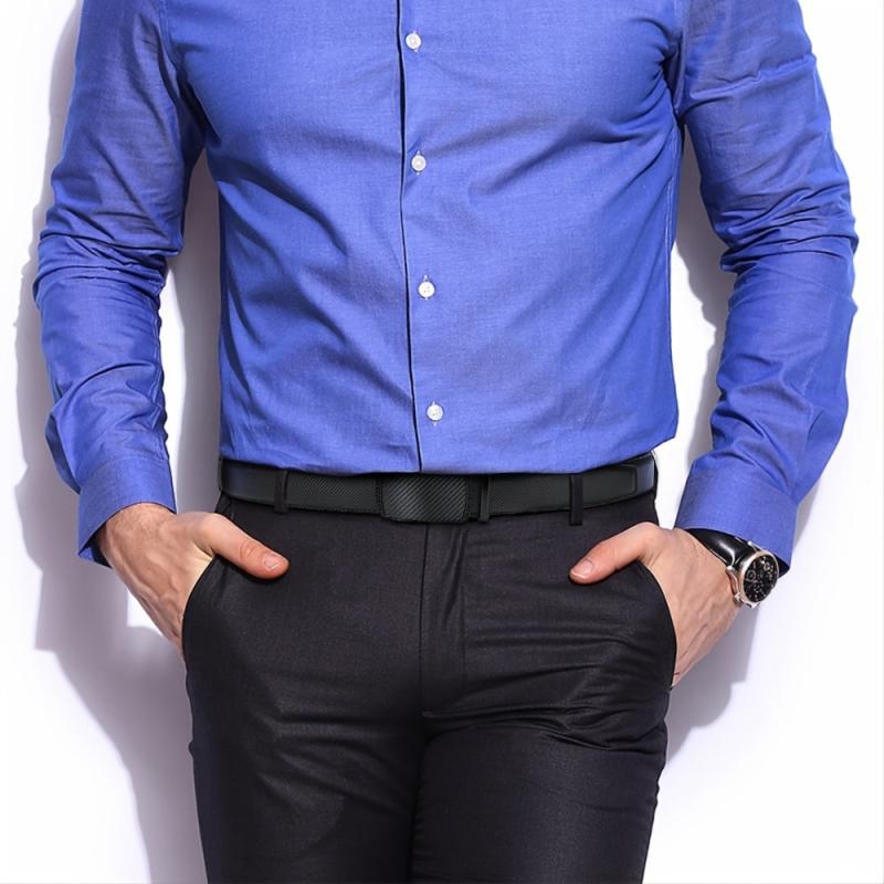 Men's Ratchet Belt Dress Leather Slide Belt
