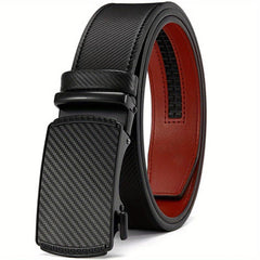 Men's Ratchet Belt Dress Leather Slide Belt