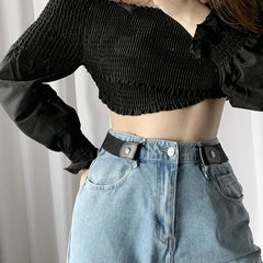 Easy Belt Without Buckle Men Belts Women