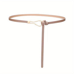 Thin Leather Belt Casual Dress Belt Classic Waistband for Women
