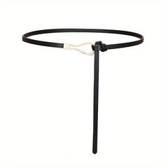 Thin Leather Belt Casual Dress Belt Classic Waistband for Women