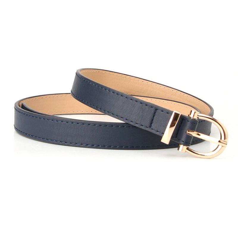 Women Belts PU Leather Metal Buckle Belt Jean Pants Waistband Decorative Belt
