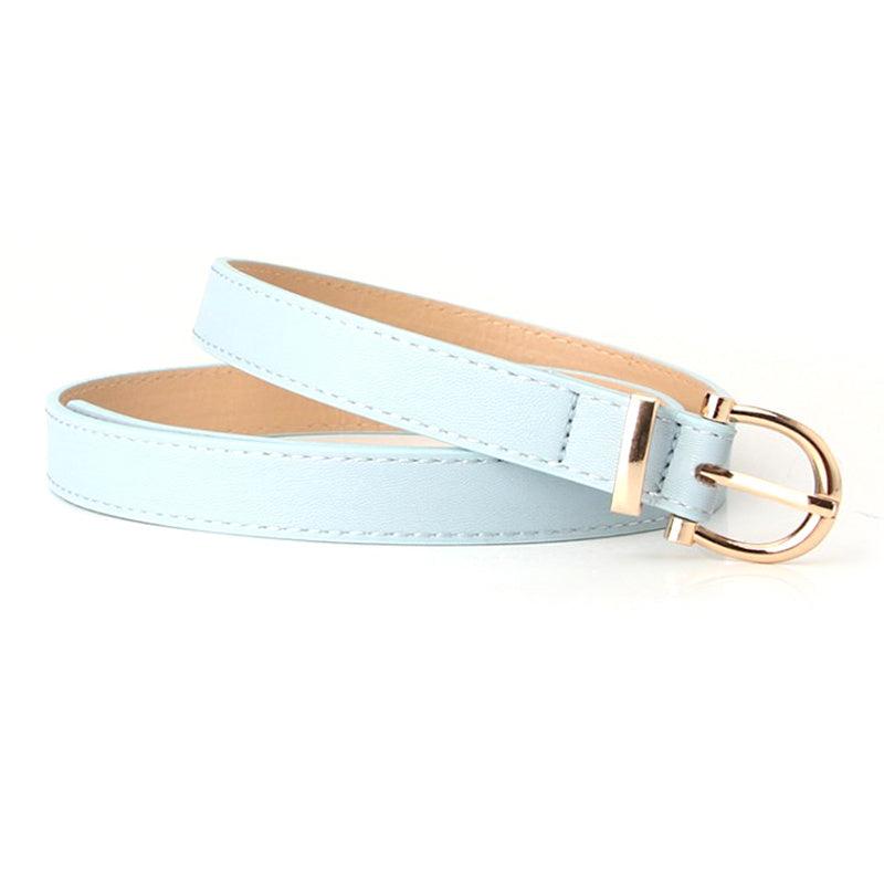 Women Belts PU Leather Metal Buckle Belt Jean Pants Waistband Decorative Belt