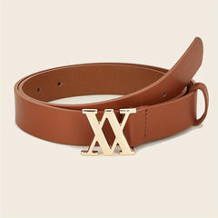 Stylish V Buckle PU Leather Waist Belt for Women