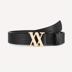 Stylish V Buckle PU Leather Waist Belt for Women
