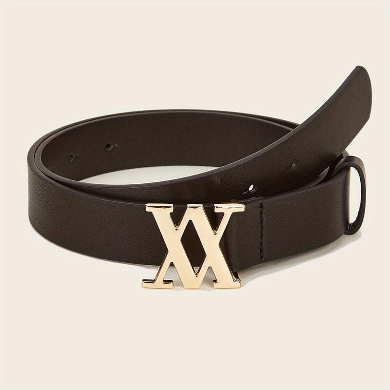 Stylish V Buckle PU Leather Waist Belt for Women