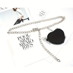 Heart Purse Mini Waist Bag Women Dress Girdle Chain Belt