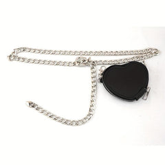 Heart Purse Mini Waist Bag Women Dress Girdle Chain Belt