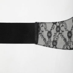 Lace Up Corset Belt Lace Floral Wide Waistband