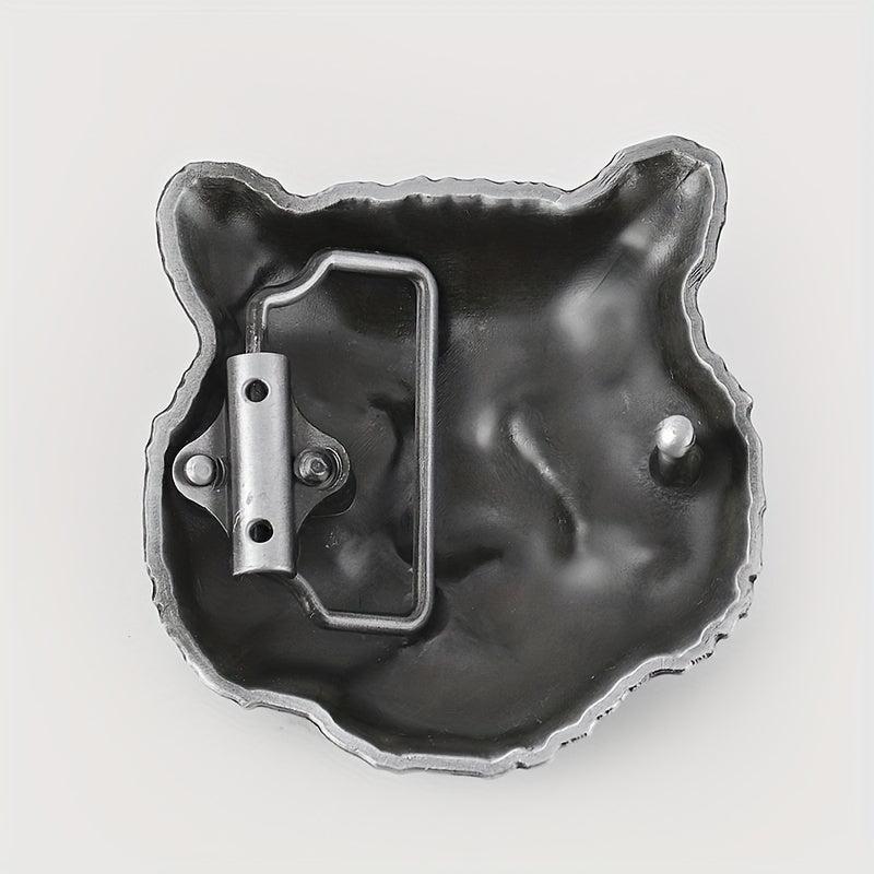 Vintage Tiger Head Belt Buckle for Men & Women Western Cowboy Cowgirl