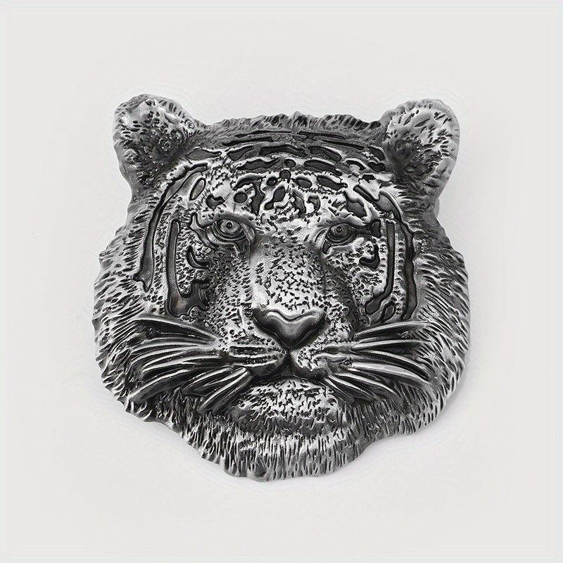 Vintage Tiger Head Belt Buckle for Men & Women Western Cowboy Cowgirl