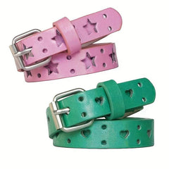 Y2K Pentagrams Hollow Out Belt Cartoon Belt Hip Hop Jeans Pants Belt
