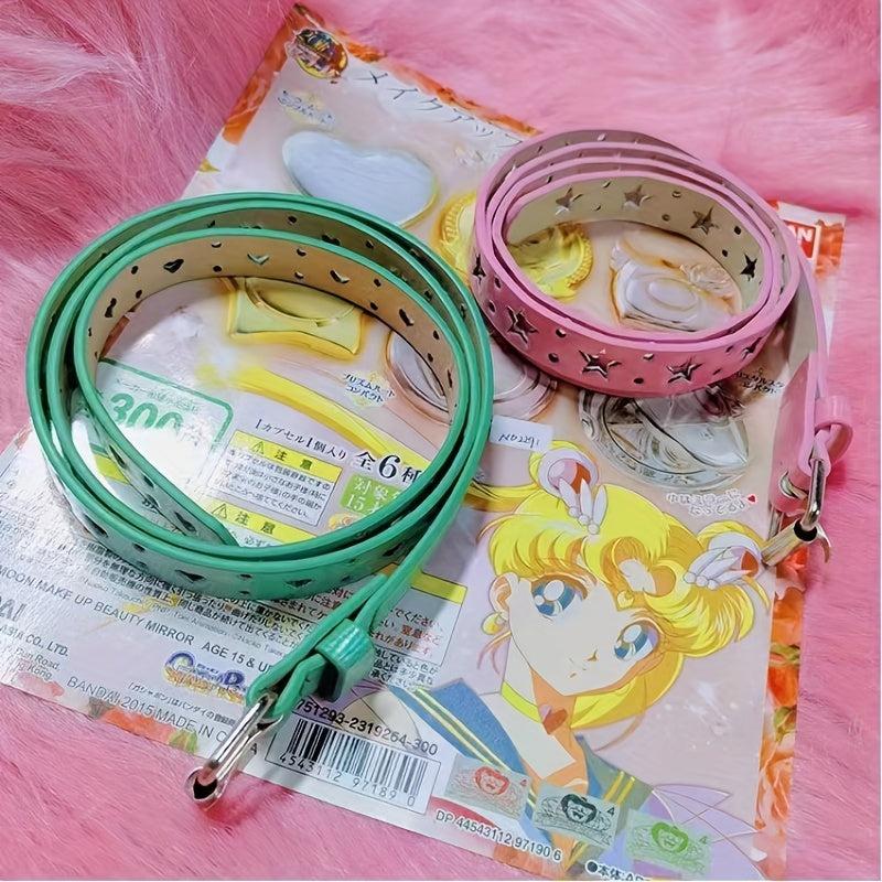 Y2K Pentagrams Hollow Out Belt Cartoon Belt Hip Hop Jeans Pants Belt