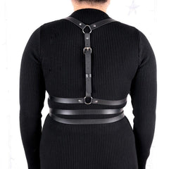 Women Pu Leather Harness Belt Clothes Corset Belt Adjustable