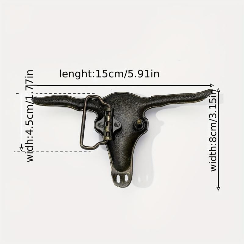 Big Bull Head Belt Buckle for Women & Men Western Jeans Accessories
