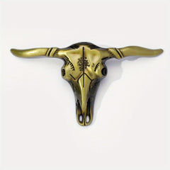 Big Bull Head Belt Buckle for Women & Men Western Jeans Accessories