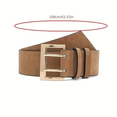 Double Pin Buckle Belt Vintage Dress Girdle For Women
