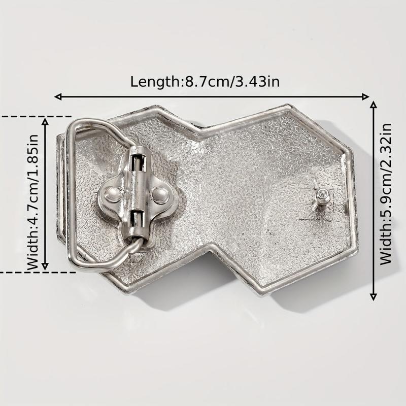 Retro Glitter Dice Belt Buckle Western Cowboy Decorative Accessories
