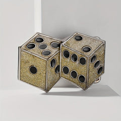Retro Glitter Dice Belt Buckle Western Cowboy Decorative Accessories