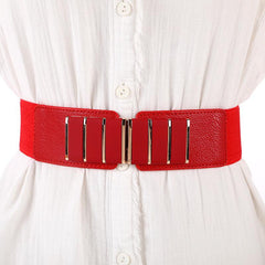 Women Jumpsuit Elastic Stretch Wideband Belted Girdle Belt