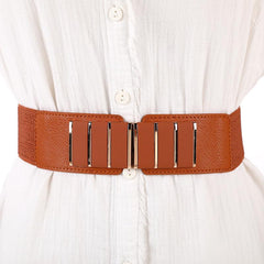 Women Jumpsuit Elastic Stretch Wideband Belted Girdle Belt