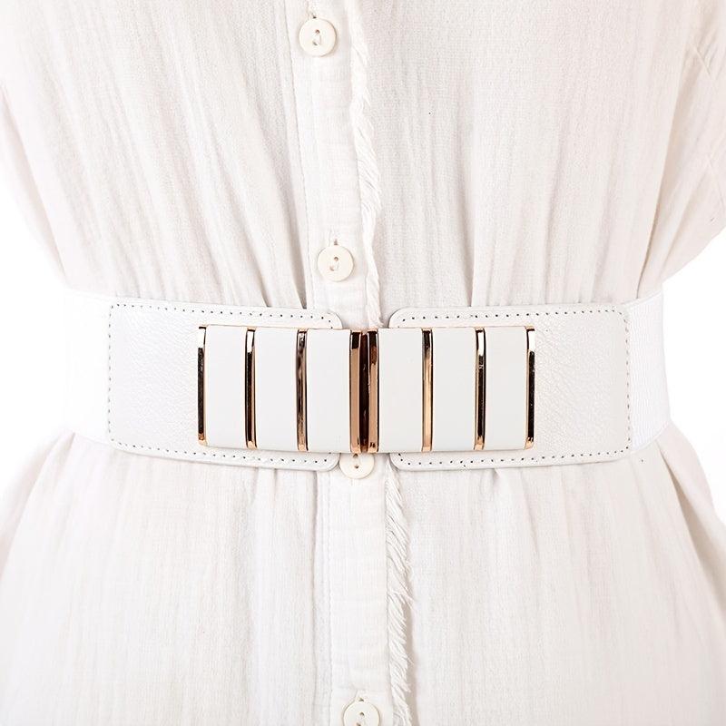 Women Jumpsuit Elastic Stretch Wideband Belted Girdle Belt