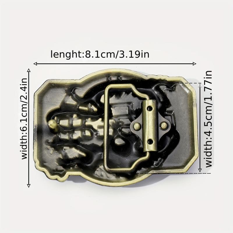Western Dragon Belt Buckle For Women & Men Vintage Jeans Accessories