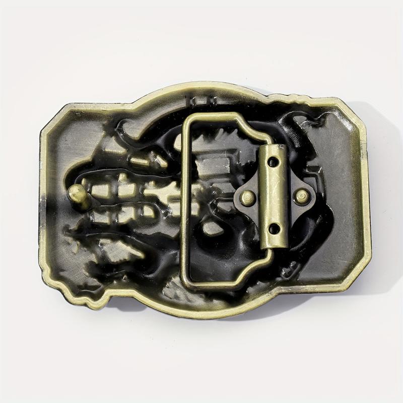 Western Dragon Belt Buckle For Women & Men Vintage Jeans Accessories