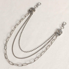 Men's Pants Chain Skull Hip Hop Layered Decoration Waist Belt Accessories