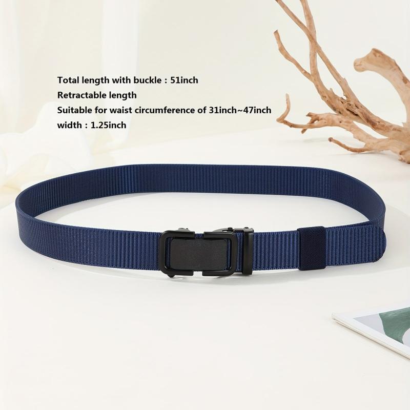 Tactical Belt Military Style Belt Retractable Length Belts Rectangular Buckle