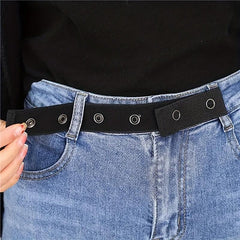 Women's Elastic No Buckle Belt Solid Casual Invisible Jeans Belt Stretch