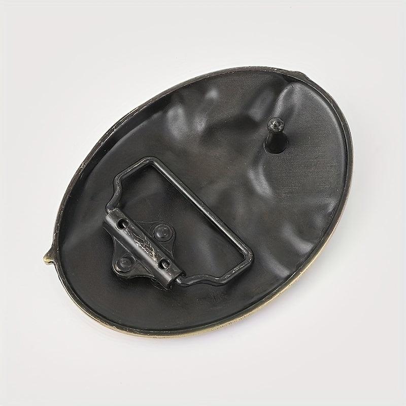 Vintage Eagle Oval Belt Buckle For Women & Men - Western Jeans Accessories