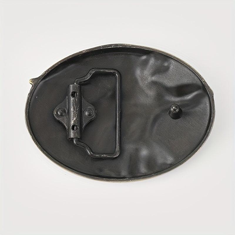 Vintage Eagle Oval Belt Buckle For Women & Men - Western Jeans Accessories