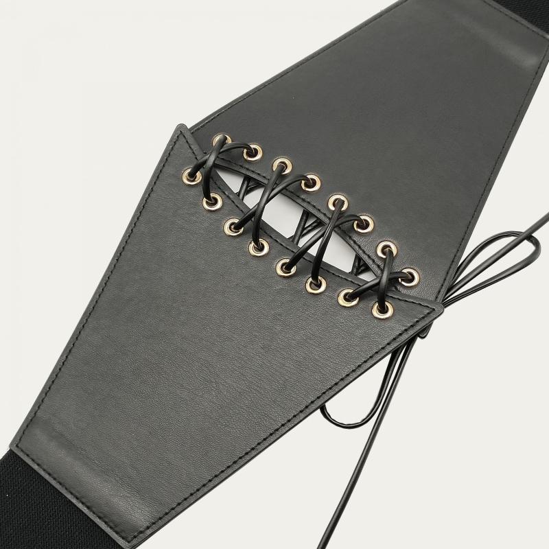 Women Corset Belt Wide Elastic Tie Belt For Dress