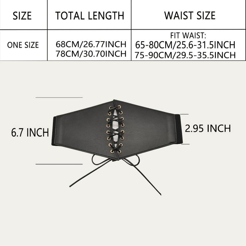 Women Corset Belt Wide Elastic Tie Belt For Dress