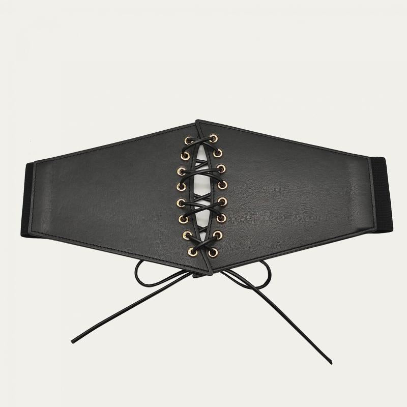 Women Corset Belt Wide Elastic Tie Belt For Dress