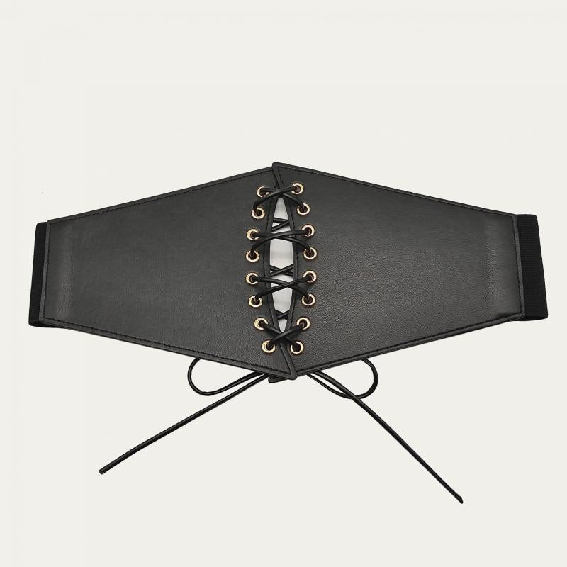 Women Corset Belt Wide Elastic Tie Belt For Dress