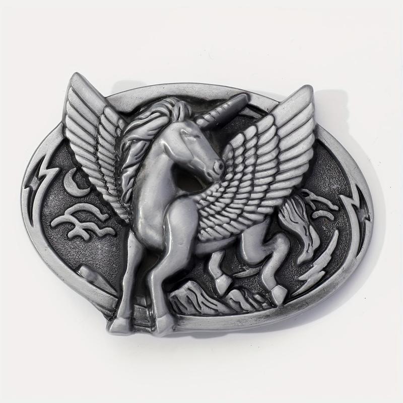 Vintage Flying Horse Belt Buckle For Women & Men