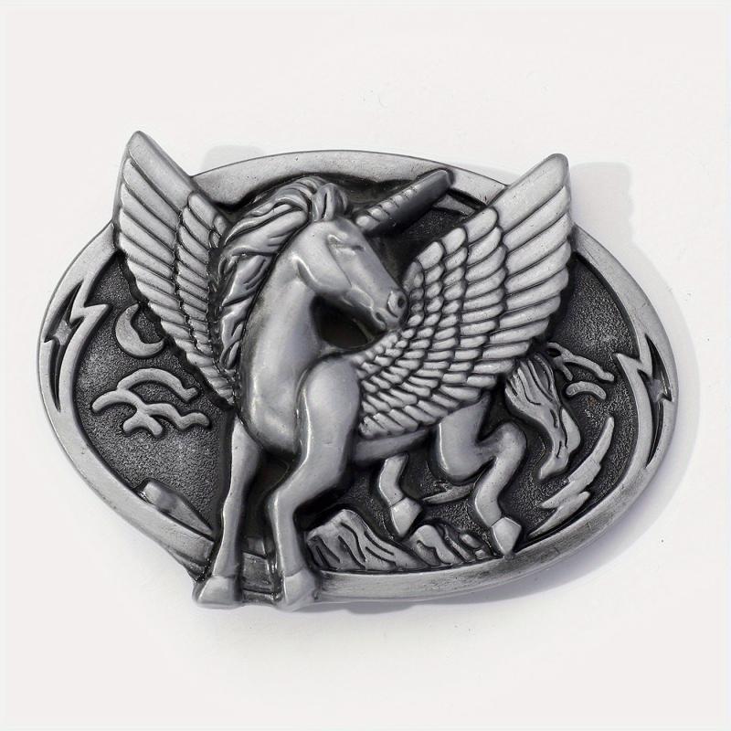 Vintage Flying Horse Belt Buckle For Women & Men